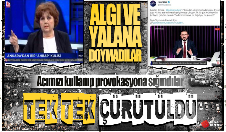 Kahramanmaraş ve Hatay depremlerinde afet yalanları