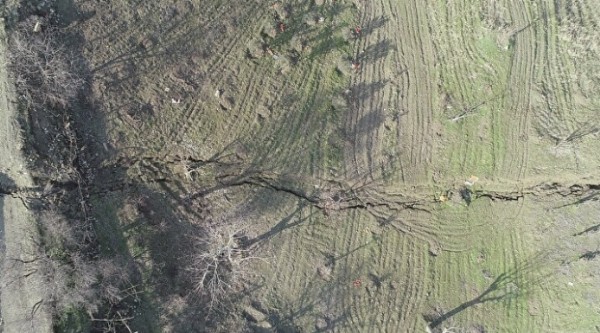 Dağların arasında fark edildi: Dehşete düşüren görüntüler havadan kaydedildi