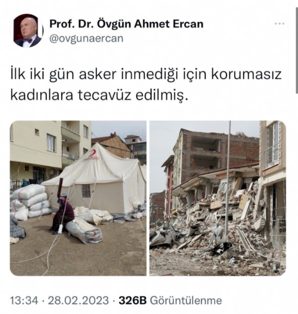 Prof. Ahmet Ercan’dan provokasyon paylaşımları: Güvenlik güçlerini hedef aldı