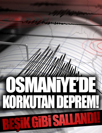AFAD'dan açıklama! Osmaniye'de 4.6 büyüklüğünde deprem