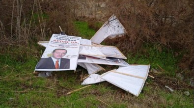 Aydın’da Cumhurbaşkanı Erdoğan’ın afişlerine çirkin saldırı