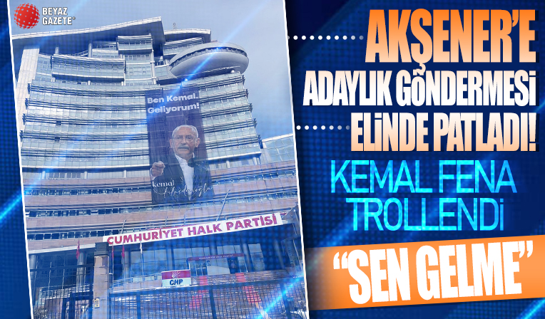 CHP'li Kılıçdaroğlu'ndan adaylık için yeni hamle: CHP Genel Merkezi'ne 'Ben Kemal geliyorum' afişi asıldı