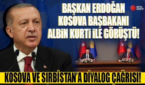 Cumhurbaşkanı Erdoğan ve Kosova Başbakanı Kurti’den ortak basın toplantısı...
