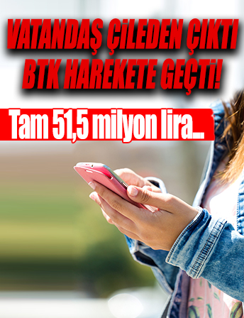 İstenmeyen aramalara 51,5 milyon lira ceza