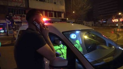 (Özel) Alkollü Sürücü Uygulama Noktasindan Böyle Kaçti, 4 Kilometre Kovalamaca Ile Yakalandi