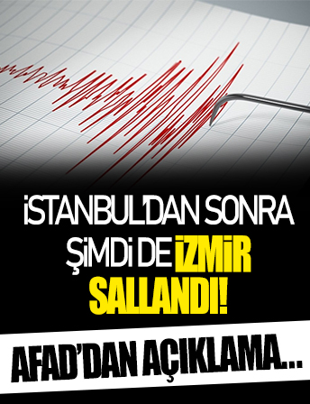İzmir açıklarında 3.8 büyüklüğünde deprem