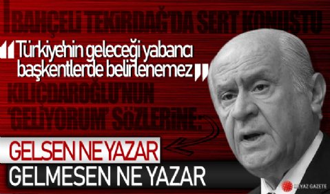 MHP Lideri Devlet Bahçeli'den önemli açıklamalar...