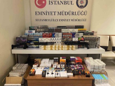 Sultanbeyli'de Kaçak Sigara Satisi Yapan Is Yerine Baskin