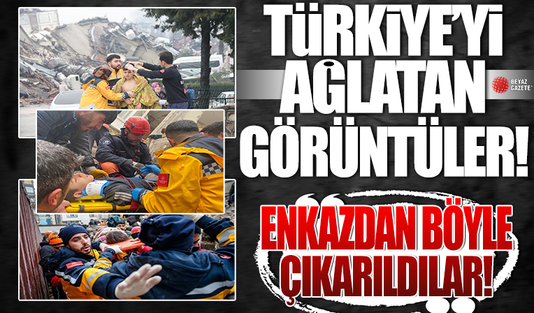Deprem sonrası enkazdan böyle çıkarıldılar! Türkiye’yi ağlatan görüntüler!