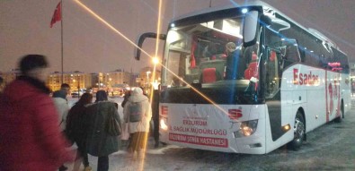 Erzurum Sehir Hastanesi'nde Görevli 14 Doktor, 26 Hemsire Ve Saglik Çalisani Deprem Bölgesine Gönderildi