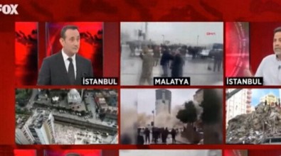 FOX TV yayınında 'Askerler nerede' denilirken Mehmetçik'in depremzedelere yardım ettiği anlar ekrana yansıdı