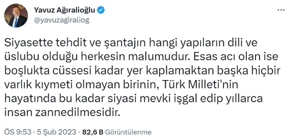 İYİ Parti'li Ağıralioğlu'ndan Akşener'i tehdit eden CHP'li Okuyan'a tepki: Boşlukta yer kaplamaktan başka varlık kıymeti yok