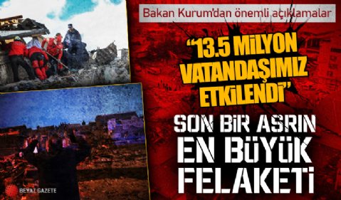 Bakan Kurum'dan Kahramanmaraş'taki depreme ilişkin önemli açıklamalar