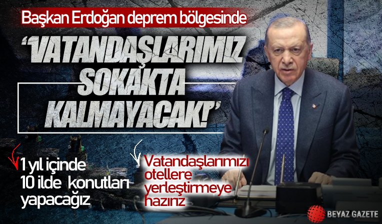 Başkan Erdoğan deprem bölgesinde! Yürütülen çalışmalara ilişkin yetkililerden bilgi aldı
