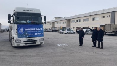 Çorum'dan Afsin'e 33 Bin 500 Litre Mazot Yardimi