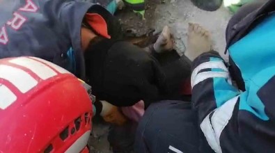 Yabanci Uyruklu Kadin 57 Saat Sonra Kurtarildi