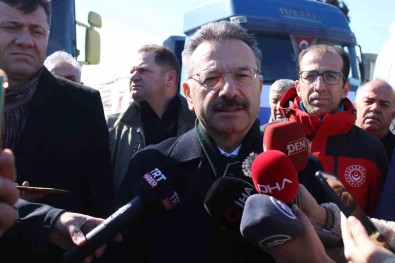 Aydin'dan 154 Yardim Tiri Afet Bölgelerine Gönderildi