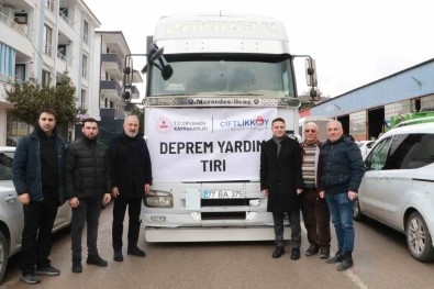 Çiftlikköy'den 2. Yardim Tiri Hatay'a Ugurlandi