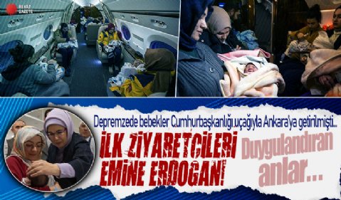 Depremzede 16 bebek Cumhurbaşkanlığı uçağıyla Kahramanmaraş'tan Ankara'ya getirildi