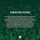 Bursaspor Kulübü, Futbolcu Emrullah Sayar'i Sikayet Etti