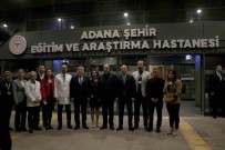 KKTC Cumhurbaskani Ersin Tatar, Adana Sehir Hastanesi'nde Hastalari Ziyaret Etti