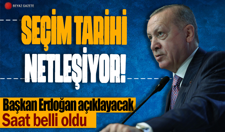 Cumhurbaşkanı Erdoğan seçim kararını bugün ilan edecek! Saati belli oldu