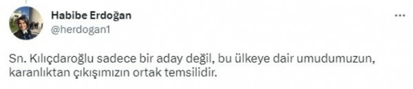 Saadet Partili Habibe Erdoğan da Kemal Kılıçdaroğlu'nu 'mücahit' ilan etti
