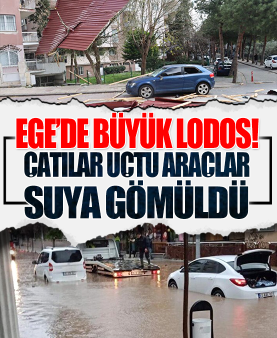 Ege'yi lodos vurdu