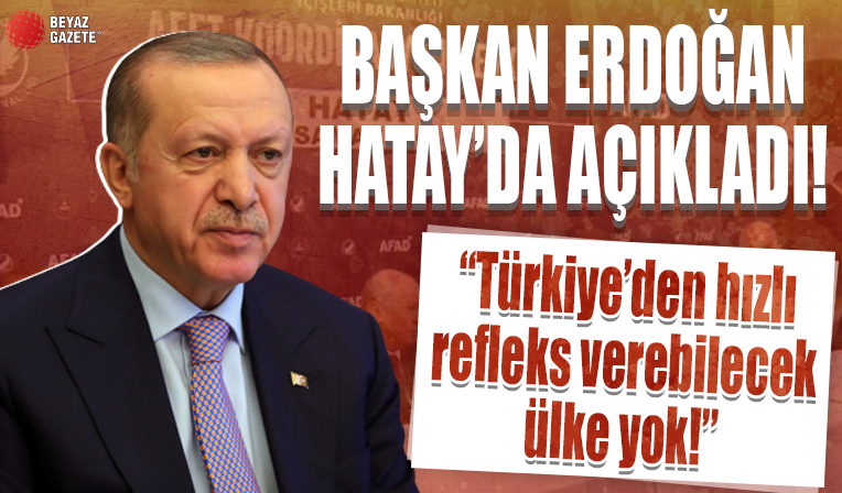 Cumhurbaşkanı Erdoğan: Devletin ve milletin imkanlarının tamamının deprem bölgesi için seferber edildiğinden kimse şüphe etmesin
