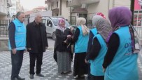 Malatyali Depremzede Aileye Kayseri'deki Yeni Evlerinde Çiçekli Karsilama