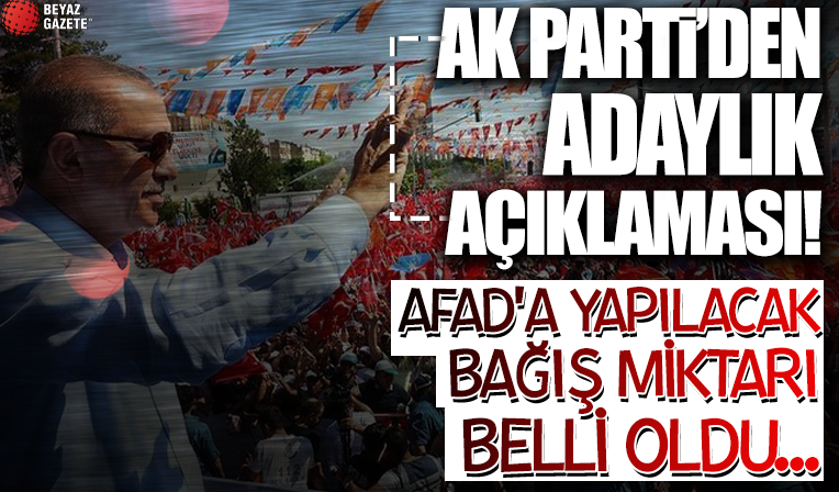 AK Parti'den üyelik açıklaması! Bağış miktarları belli oldu