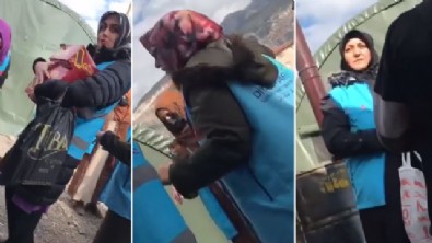 CHP'li Beylikdüzü Belediyesine bağlı kişiler Diyanet Vakfı görevlilerini çocukların bulunduğu çadıra almadı