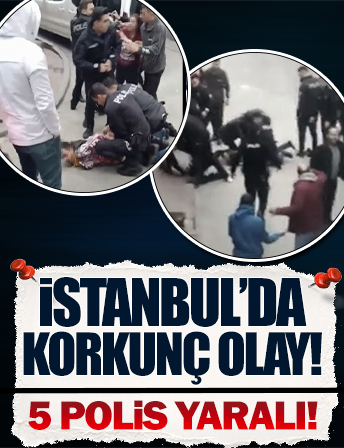İstanbul'da KADES ihbarına giden polise saldırı: 5 polis yaralı!