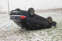 Takla Atip 50 Metre Sürüklenen Aracin Sürücüsü Kazayi Hafif Yarali Atlatti