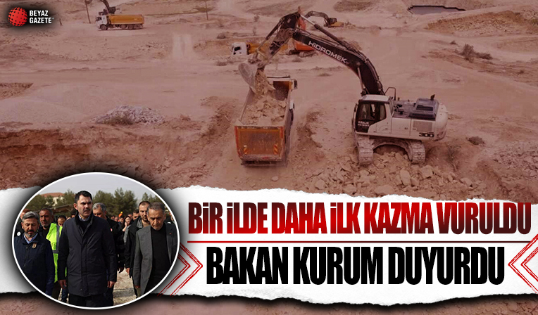 Bakan Kurum duyurdu: Bir şehirde daha kalıcı konutlar için çalışmalar başladı
