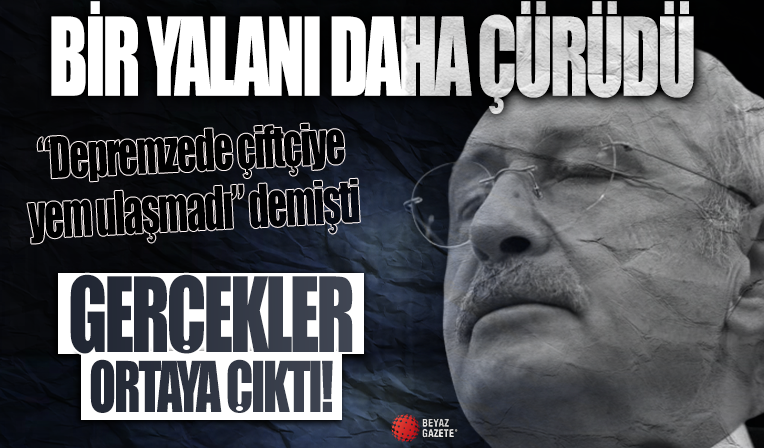 Kılıçdaroğlu'nun bir yalanı daha çürüdü! Depremzede çiftçiye yem desteği