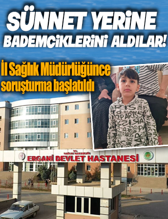 Sünnet için götürüldüğü hastanede bademcikleri alındı