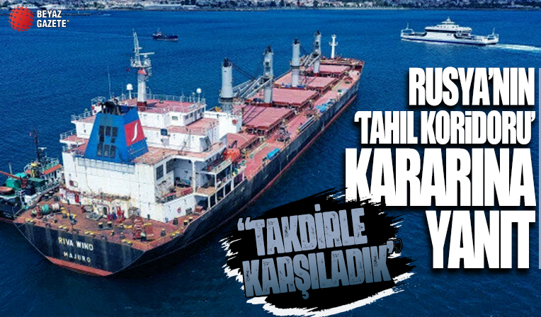 Türkiye'den tahıl koridoru açıklaması