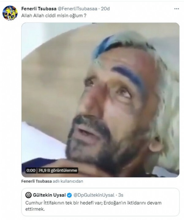 Gültekin Uysal'ın seçim analiz tweet'i dalga konusu oldu