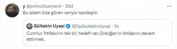 Gültekin Uysal'ın seçim analiz tweet'i dalga konusu oldu