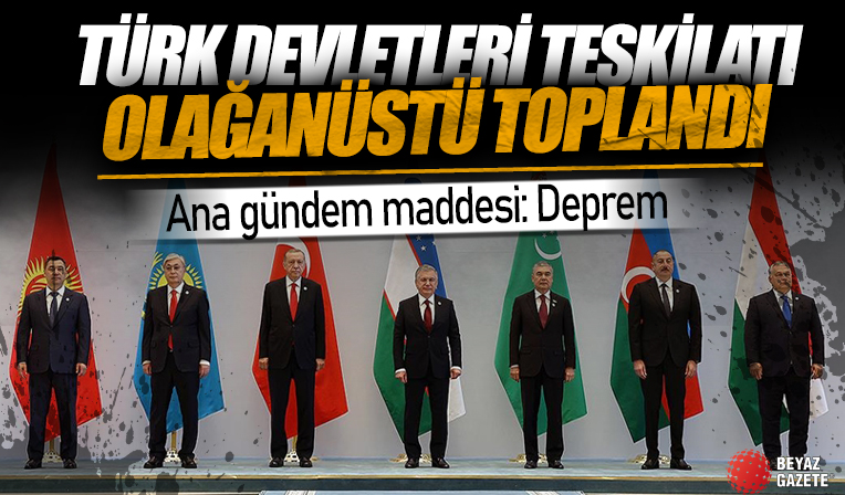 Cumhurbaşkanı Erdoğan Türk Devletleri Teşkilatı Zirvesi'nde: Türk dünyası tek vücut olduk
