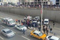 DİYARBAKIR - Zincirleme kaza! Diyarbakır’da 6 araç birbirine girdi: 5 yaralı