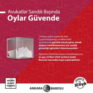 Ankara Barosu'ndan Avukatlara 'Sandik Güvenligi Egitimi'