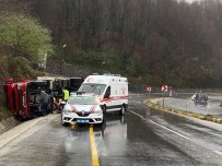 Hurda Yüklü Tir Devrildi Açiklamasi 1 Yarali