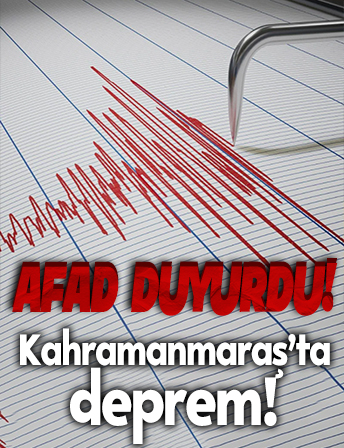 Kahramanmaraş 4.1 büyüklüğünde depremle sarsıldı