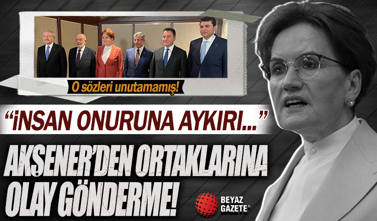 Meral Akşener'den ortaklarına olay gönderme: Linç edildim, insan onuruna aykırı