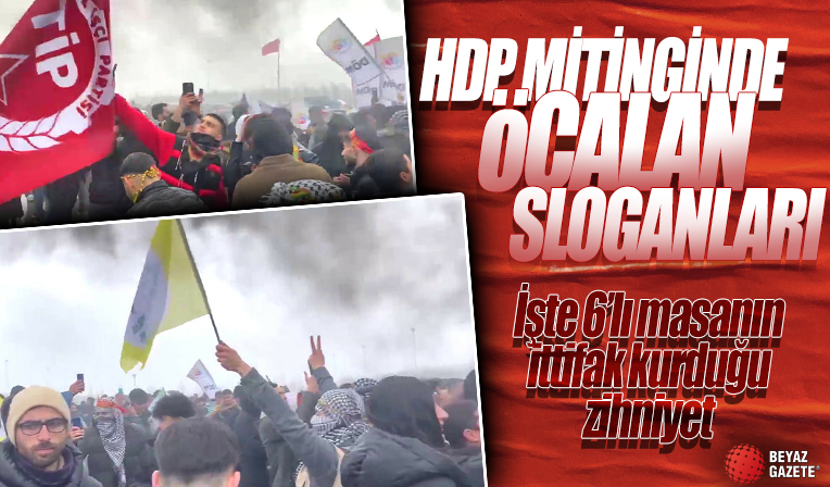 HDP'lilerin Nevruz kutlamasında PKK propagandası: Abdullah Öcalan için slogan atıldı