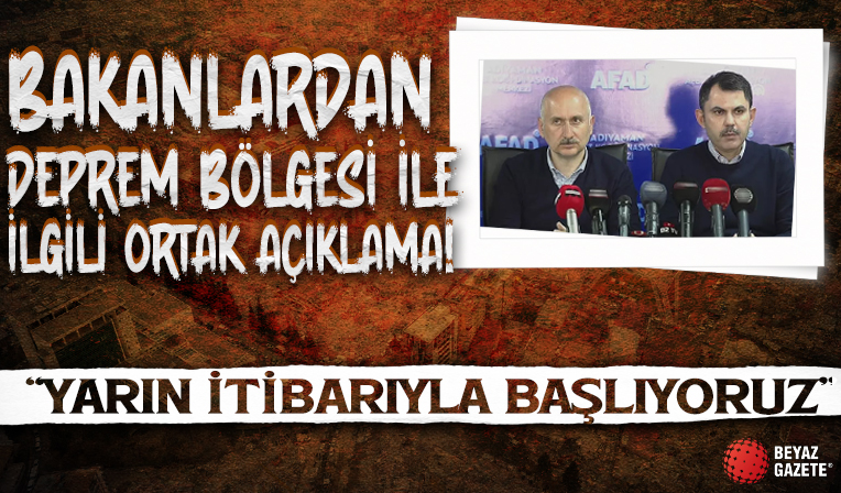 Bakan Karaismailoğlu ve Bakan Kurum'dan Adıyaman'da önemli açıklamalar