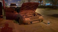 Depremzedeye Ait Araç Alev Aldi