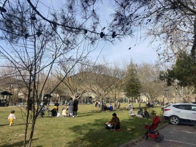 Güzel Havayi Gören Osmanelililer Parklara Akin Etti